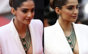 Sao Ấn Độ Sonam Kapoor “lấp ló” ngực đầy
