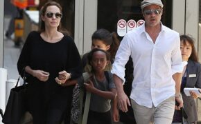 Brangelina xuất hiện cùng hai con tại sân bay