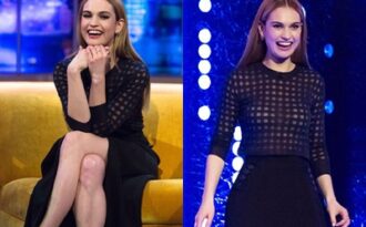 “Cô bé Lọ Lem” gợi cảm với áo xuyên thấu