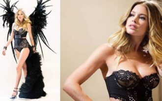 “Thiên thần nội y” đẹp hút hồn dù hai lần sinh nở