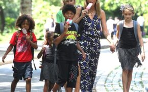 Heidi Klum đưa con đi chơi ở vườn thú