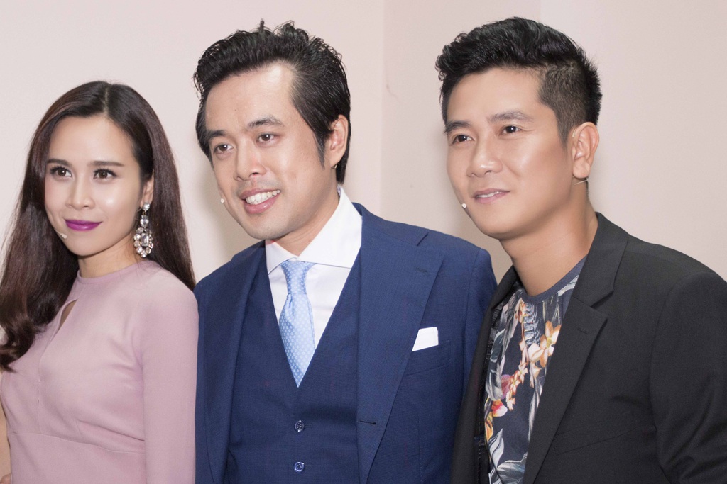 Vợ chồng Lưu Hương Giang-Hồ Hoài Anh xuất hiện sành điệu - 6 Các HLV của mùa The Voice Kid (Giọng hát Việt nhí) 2015