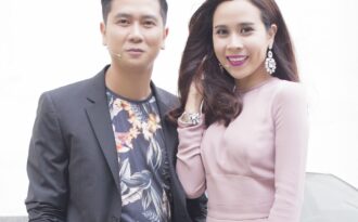 Vợ chồng Lưu Hương Giang-Hồ Hoài Anh xuất hiện sành điệu