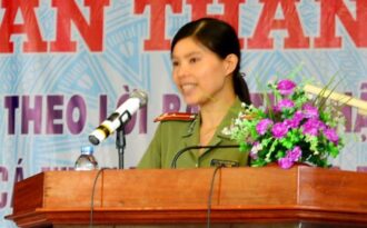 Nữ Thượng úy công an nhiệt tình với phong trào Đoàn