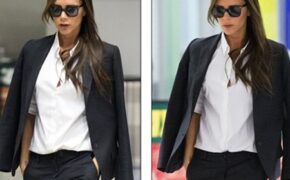 Victoria Beckham ăn vận thanh lịch ra sân bay