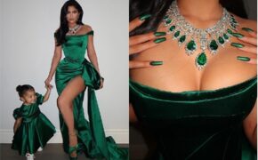 Kylie Jenner và con gái diện váy hàng hiệu đón giáng sinh