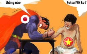 Fan chế ảnh so sánh thành tích của futsal và bóng đá nam VN