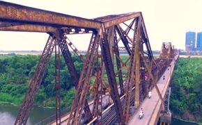 Cầu Long Biên – Hà Nội đẹp thơ mộng qua ống kính fly-cam