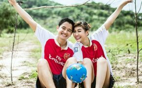 Bộ ảnh cưới hài hước của cặp đôi “mê” Arsenal