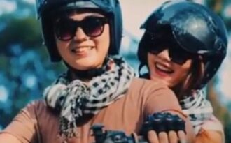 Clip kỷ niệm tình yêu ngọt ngào của cặp đôi 9x mê phượt