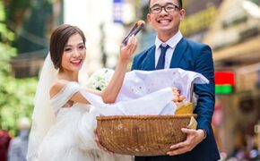 Bộ ảnh cưới đậm chất Hà Nội của cặp đôi VTV