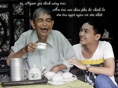 Xúc động bộ ảnh về chữ Hiếu với ông bà của thầy Khắc Hiếu