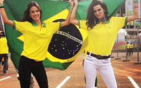 Dàn siêu mẫu áo tắm cổ vũ cho Brazil
