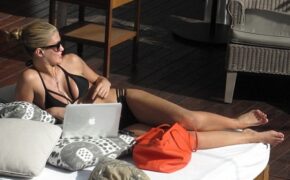 Hoa hậu Anh gợi cảm nằm dài sưởi nắng