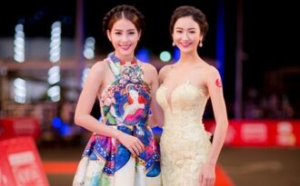 Hà Thu, Nam Em diện váy gợi cảm dự hội xuân