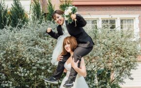 Ảnh cưới hoán đổi cô dâu – chú rể hết sức hài hước