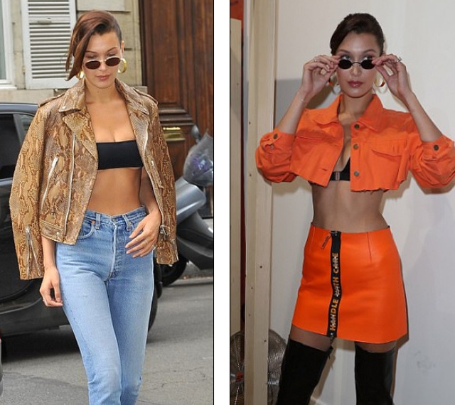  Bella Hadid nổi bật khi tham dự tuần lễ thời trang London ngày 22/6 vừa qua 