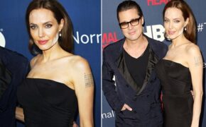 Angelina Jolie lộ mặt đánh phấn nham nhở