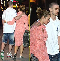 Justin và Biel vẫn âu yếm nhau ở nơi công cộng