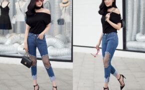 “Người đẹp Tây Đô” 9x phá cách với quần jeans cá tính