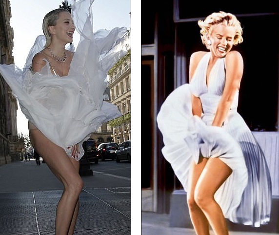  Nhiều người so sánh và tìm thấy điểm chung giữa Caroline Vreeland và minh tinh Marilyn Monroe trong khoảnh khắc này 