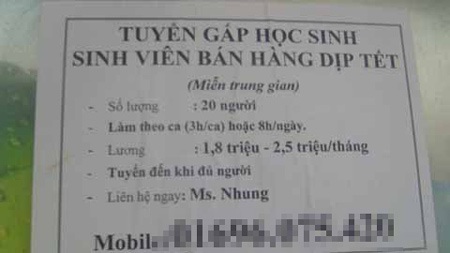 Những “chiêu lừa” moi tiền sinh viên dịp cận Tết  - 1