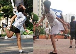 “Khiêu vũ” cùng trái cầu