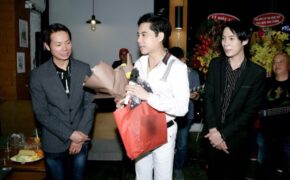 Ngọc Sơn đến chúc mừng học trò Lâm Ngọc Huỳnh và Sinti Quang Ngọc