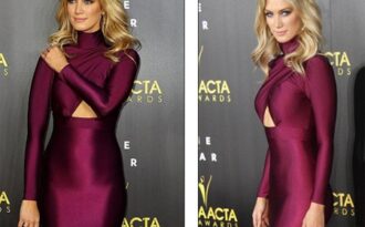 Ca sỹ Úc diện váy bó khoe dáng tuyệt đẹp