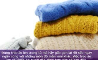Mẹo giặt và bảo quản đồ len trong mùa đông