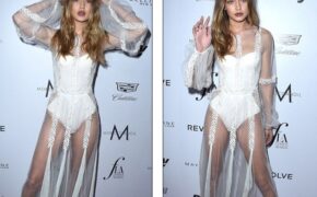 “Nóng mắt” với váy xuyên thấu của siêu mẫu 20 tuổi