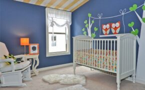 Phòng cho bé đẹp hút hồn với gam màu xanh