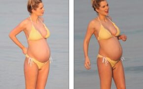 Helen Flanagan bầu bí vẫn xinh đẹp