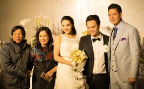 Vừa giành “Mai Vàng”, Bình Minh bay ra HN dẫn đám cưới Trang Nhung