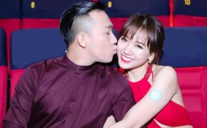 Trấn Thành thoải mái “tình tứ” cùng Hari Won giữa chốn đông người