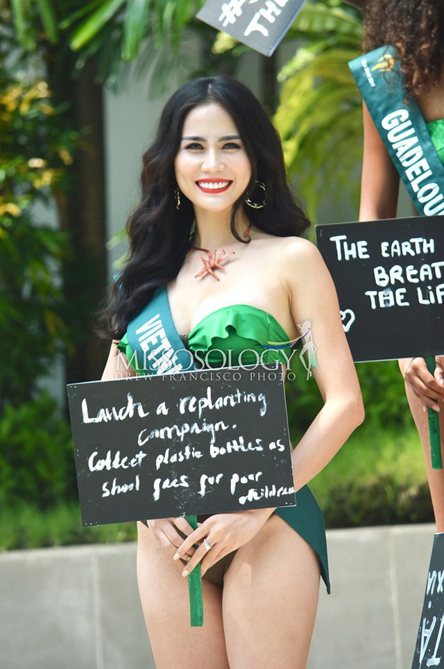 Đại diện Việt Nam gây chú ý tại cuộc thi Hoa hậu Trái đất 2019 - 2