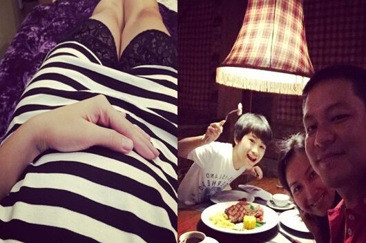 Kim Hiền hạnh phúc mang bầu lần hai