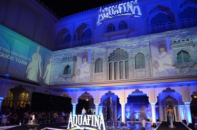 Công nghệ Light Mapping được sử dụng trong Đêm Chung kết cuộc thi Aquafina Pure Fashion 2012.