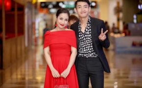 Ốc Thanh Vân vội vã thay váy sánh đôi cùng “trai trẻ”