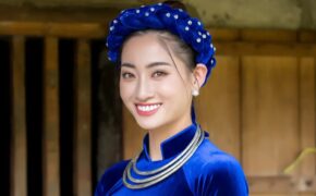 Hoa hậu Lương Thùy Linh xinh đẹp trong hình ảnh thiếu nữ dân tộc Tày
