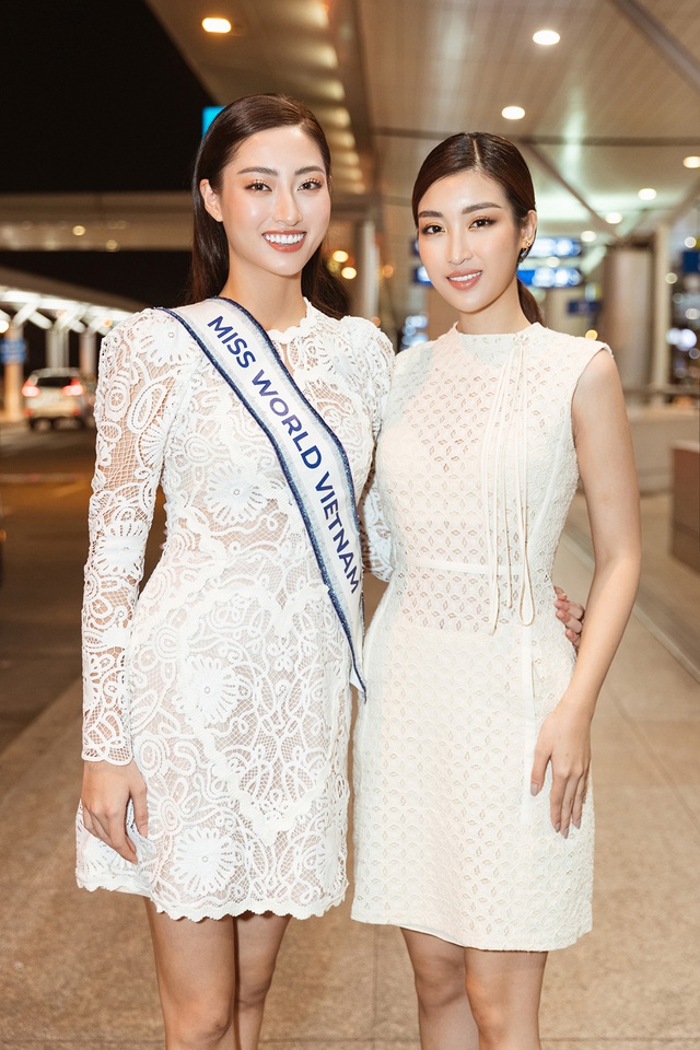 Đỗ Mỹ Linh, Tiểu Vy tiễn Lương Thùy Linh đi thi Hoa hậu Thế giới - 5
