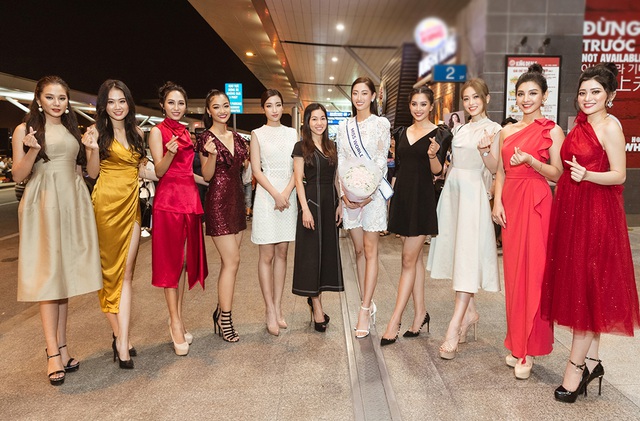 Đỗ Mỹ Linh, Tiểu Vy tiễn Lương Thùy Linh đi thi Hoa hậu Thế giới - 3