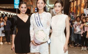 Đỗ Mỹ Linh, Tiểu Vy tiễn Lương Thùy Linh đi thi Hoa hậu Thế giới