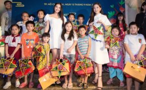 Hoa hậu Tiểu Vy, Lương Thuỳ Linh đón trung thu cùng trẻ em có hoàn cảnh khó khăn