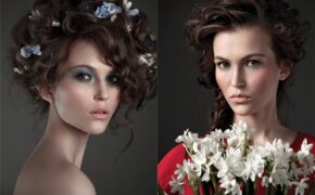 Người đẹp duyên dáng bên hoa