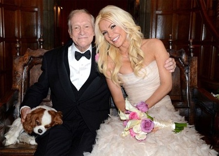 Crystal Harris bên chồng, ngài Hugh Hefner