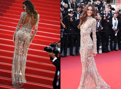 Siêu mẫu Brazil tạo dáng gợi cảm trên thảm đỏ