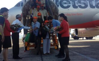 Cấp cứu thành công nữ hành khách trên máy bay