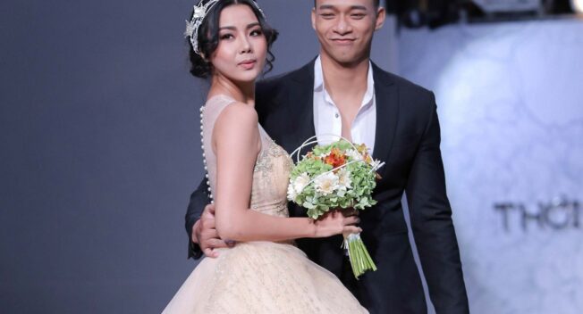 Lại Thanh Hương e ấp làm cô dâu bên Vũ Mạnh Hiệp