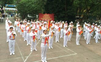 Thiếu niên Hà Nội biểu diễn mừng 75 năm thành lập Đội TNTP